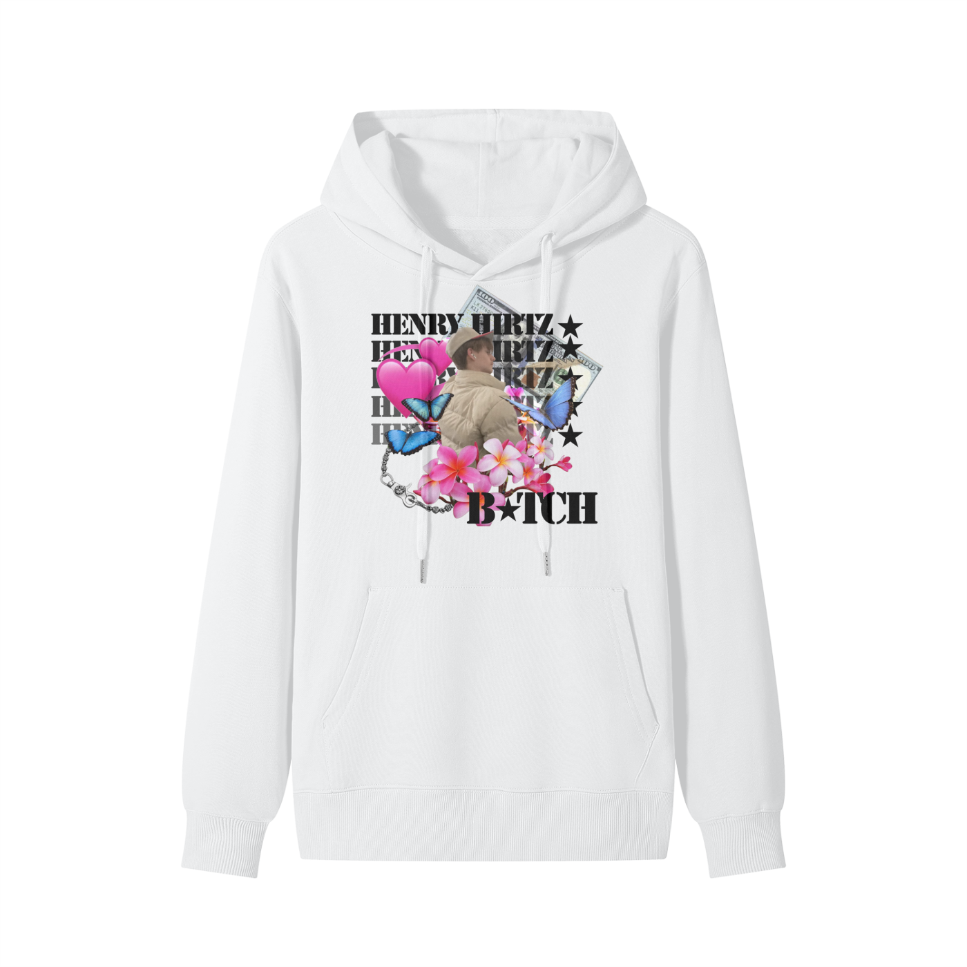 HENRY HIRTZ B*TCH - HOODIE (WHITE)