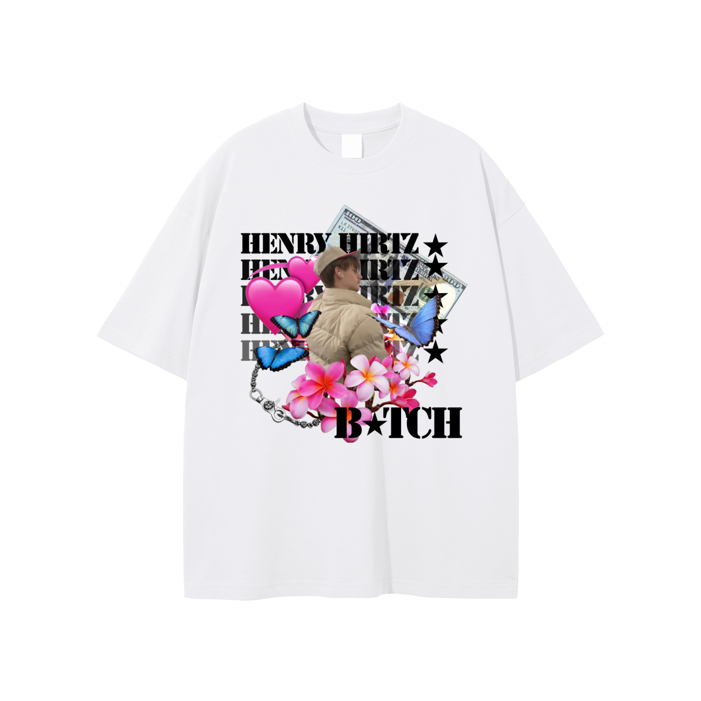 HENRY HIRTZ B*TCH - T-SHIRT (WHITE)